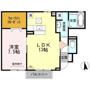 Sejour White・【1階】の間取り