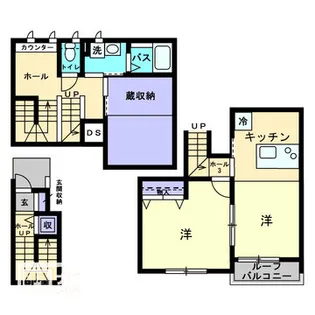 Belle Lead ORANGE HOUSE【202号室】の間取り