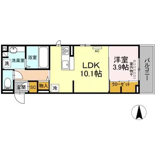 ウェイズK【3階】の間取り