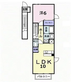 プラシードカーサⅡ【2階】の間取り
