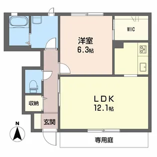 prendre-K【1階】の間取り