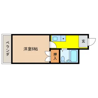 アークハイツ渡部【305号室】の間取り