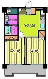 第100杉フラット【203号室】の間取り