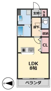 グランデ・ピアッツァ【208号室】の間取り