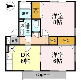 ヴェル・ドミール・【A201号室】の間取り
