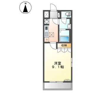 シェルル南方【1階】の間取り