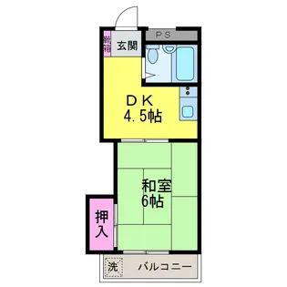 カーサ余戸南【2階】の間取り