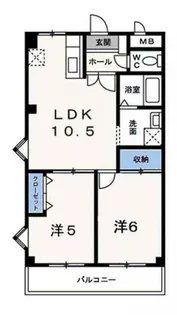 グランドマンション茶うす【3階】の間取り