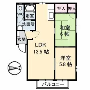 ディアスEAST・【1階】の間取り