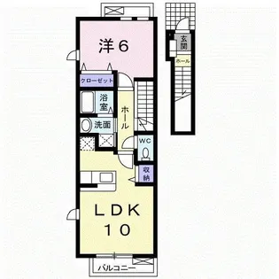 フィオーレ・U【2階】の間取り
