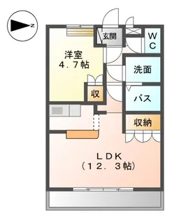 シェルハイツM【1階】の間取り