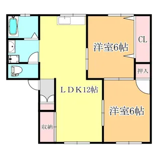 ガーデンハイツ【G102号室】の間取り