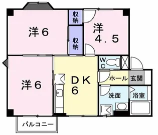 シャルマンハイムⅠ【2階】の間取り