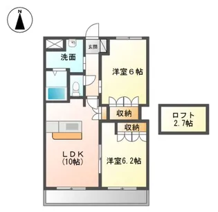 パストラルK【2階】の間取り