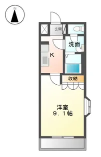 シェルル南方【2階】の間取り