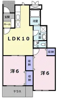 エスポワール【1階】の間取り
