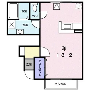 プラティーク南江戸【1階】の間取り