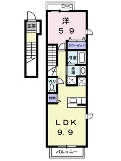 アクテュエルS【2階】の間取り