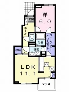 ピュール・ソレイユⅡ【1階】の間取り