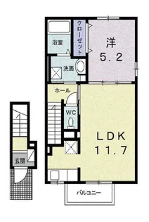 T.K.ハウス【2階】の間取り