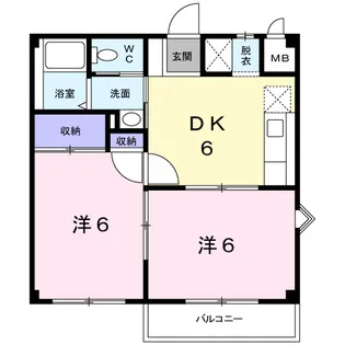 サン住吉【1階】の間取り