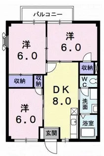 ファミリーハイツ【2階】の間取り