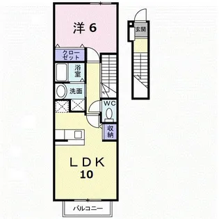 ベル・フィオーレ【2階】の間取り