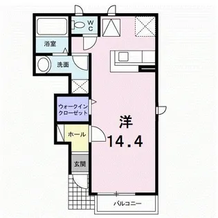 メゾン・ラ・ジェルメ【1階】の間取り