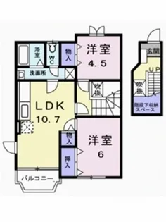 クレメント余戸D【2階】の間取り