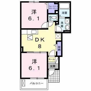 ソルビエント【1階】の間取り