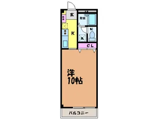 1Rの間取り画像