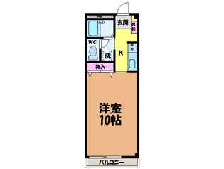 1Rの間取り画像