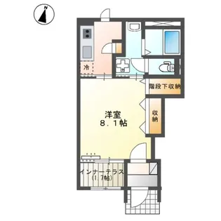 オアシスガーデン立花【1階】の間取り