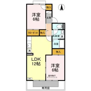セントラルヴィレッジ・【102号室】の間取り
