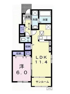 さくら Ⅰ【1階】の間取り