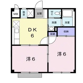 サン住吉【1階】の間取り