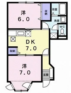 フロムガーデンⅡ【1階】の間取り