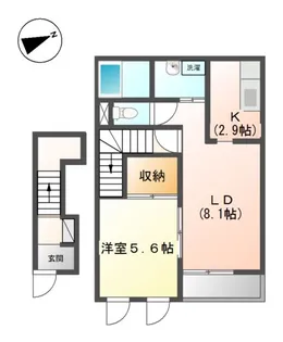グリーン ウィンド【2階】の間取り