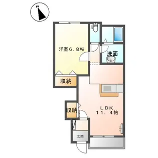 ルミナスひばりヶ丘【1階】の間取り