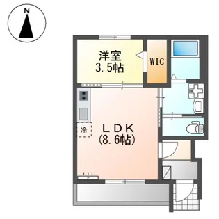サンシャイン針田Ⅲ【1階】の間取り