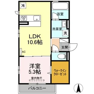 セントラル南江戸【2階】の間取り