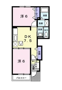 ロックガーデン A【1階】の間取り