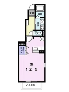 セレナ・カーサA【1階】の間取り