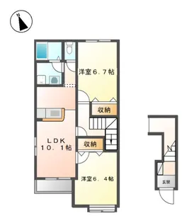 ルミナスひばりヶ丘【2階】の間取り