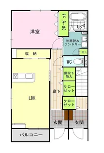 グリーンコート A【A101号室】の間取り