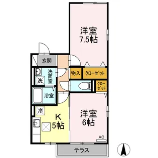 パルコート IKE【203号室】の間取り