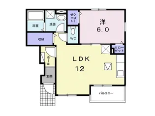 ラ・ポルト SⅡ【1階】の間取り