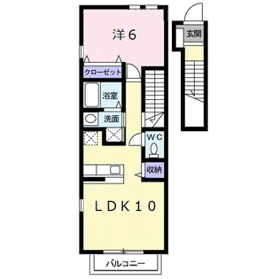 ジェルメ【2階】の間取り