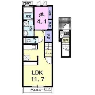 ネイバリー タウン【2階】の間取り