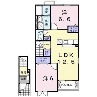 ファスタージュ Ⅱ【2階】の間取り